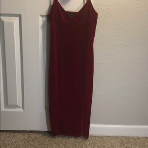 NWOT F21 velvet bodycon dress
